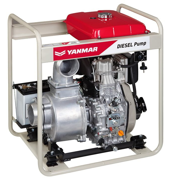 Yanmar diesel YDP40STN-3E 4 inch BSP(M) semi-trash pump 6.7 hp (electric start) 1300 lpm 25 m head