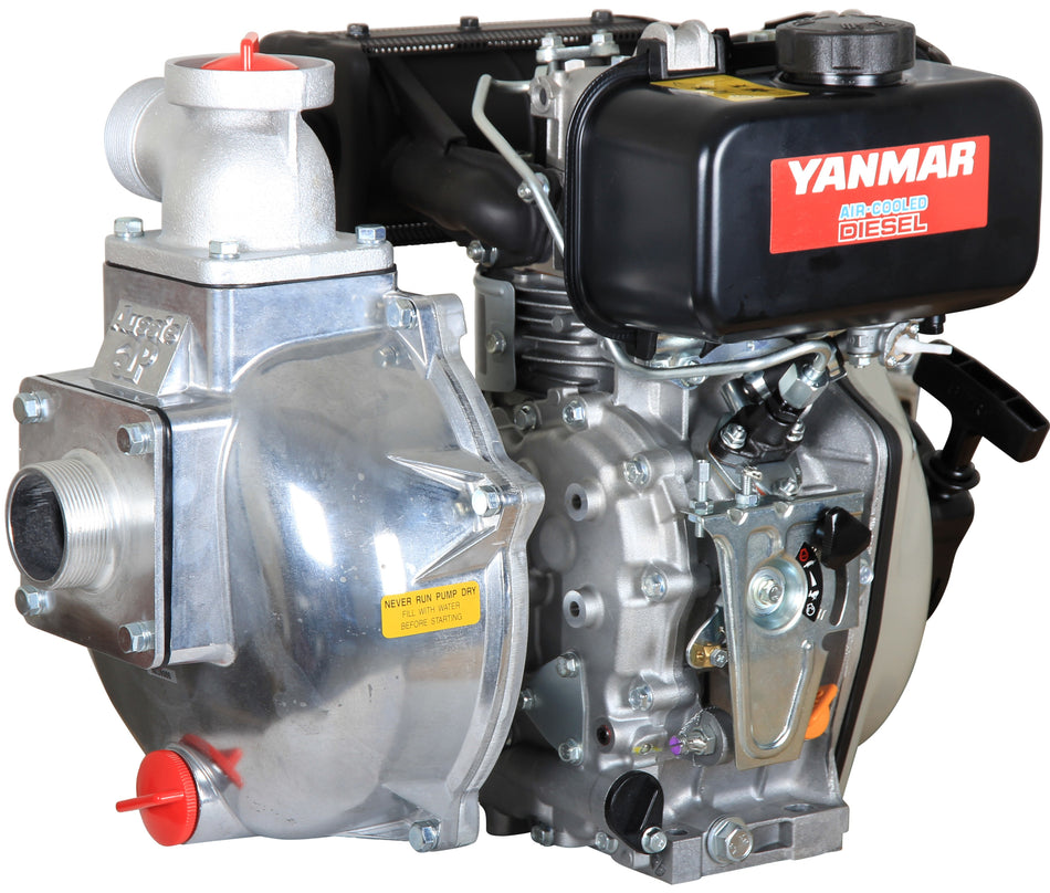 QuickPrime QP205 2 inch BSP(M) single impeller pump Yanmar L48N 4.8 hp (recoil start) 400 lpm 60 m head