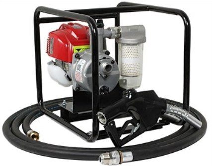 Honda Powered 1 inch BSP(M) diesel fuel pump (Nitrile diesel seals) Honda GX25 and 6 m hose kit 130 lpm 36 m head