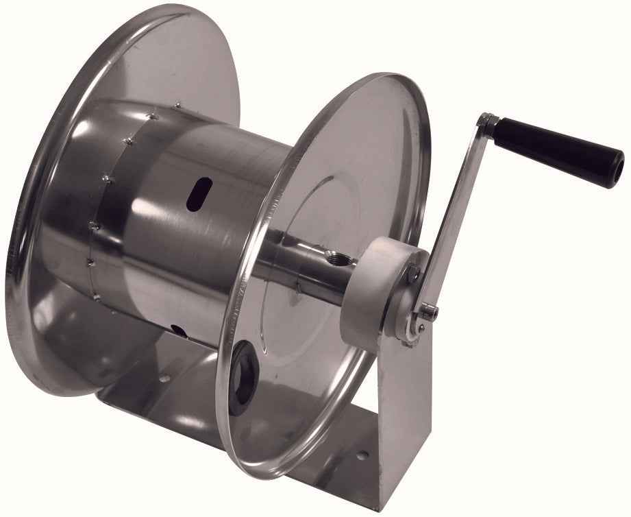 Ramex AVM9002 stainless steel hose reel for 6, 10 and 13 mm ID hose 20 to 66 m length 200 bar (3000 psi)