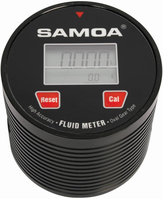 Samoa 366725 digital oil flow meter 1/2 inch BSP(F) 5.5 to 50 lpm