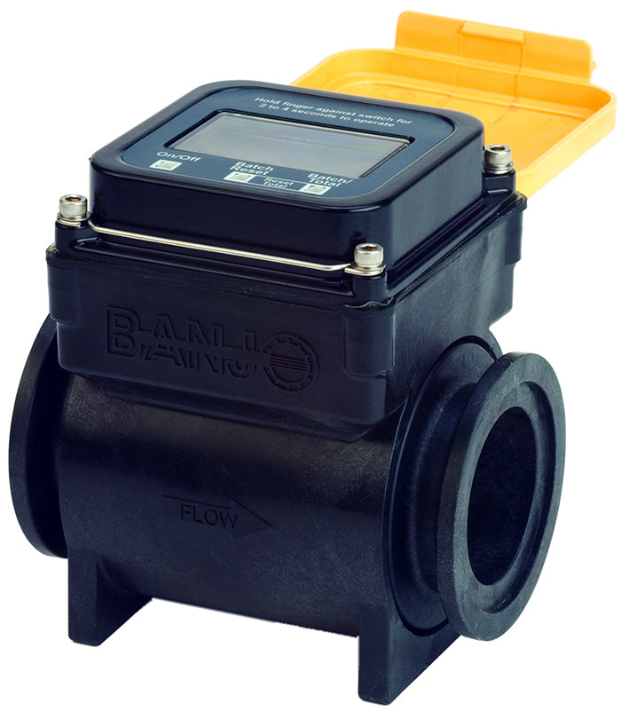 Banjo MFM220 2 inch open bore magnetic flow meter with optional fittings kit (6 x AA batteries included) 23 to 1100 lpm