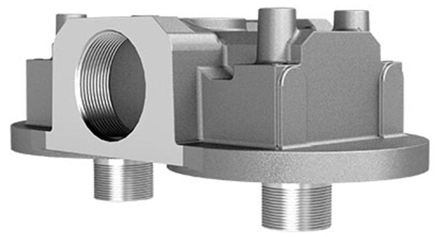 Cim-Tek 50028 2 inch NPT(F) aluminum double adaptor for 40 and 800 series filters