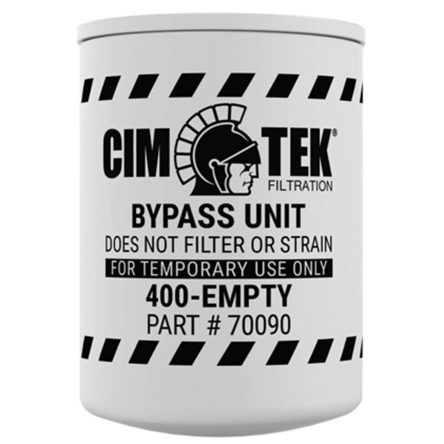 Cim-Tek 70090 400-Empty spin-on bypass filter element