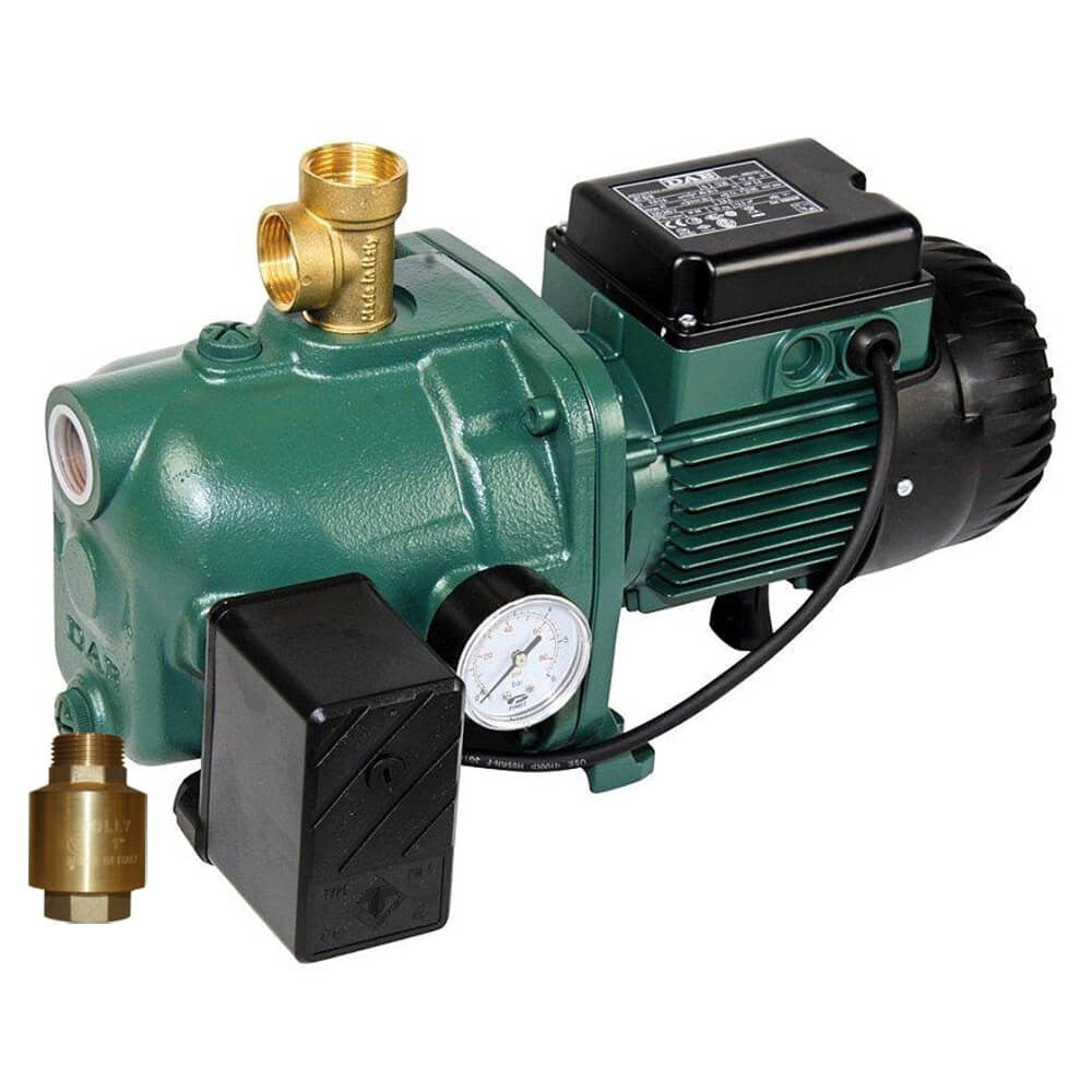 DAB-102MP - Pump Surface Mounted Jet With Pressure Switch 60L/MIN 53.8M 0.75KW 240V