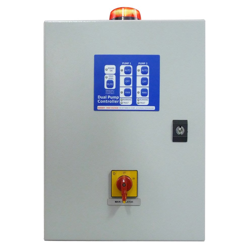 ZEN-DPC1-BBLD - Pump Control Dual Lockable Door 5.5-8 Amp Overload 240V