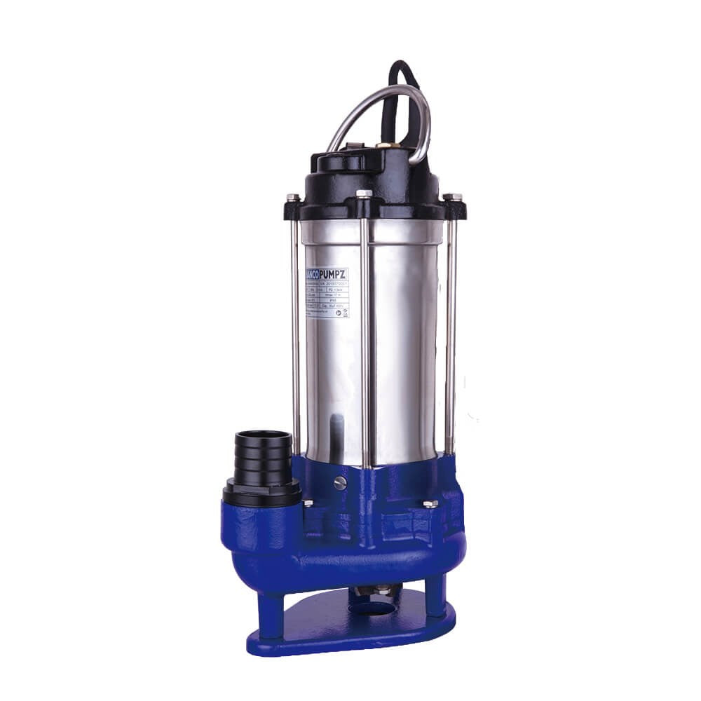 BIA-B120GMS2 Manual Submersible Grinder Pump For Sewage 341L/M 20M 1.5KW 240V