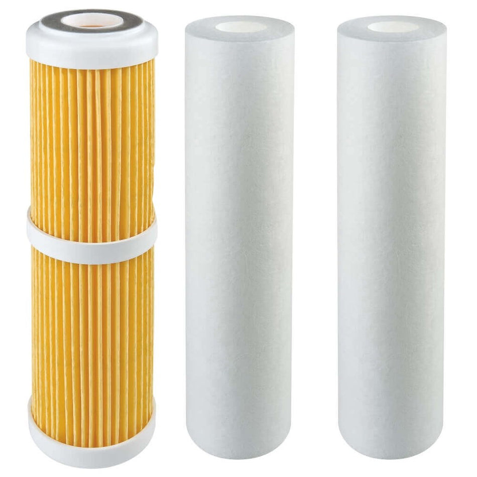 Filter Combo Trio 10” Std For Sediment Reduction 20, 5 & 1 Micron