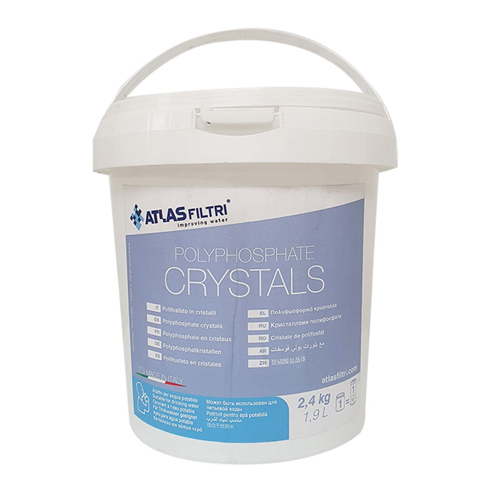 Atlas Filtri Refillable Resin - Polyphosphate Crystals - 10” Big