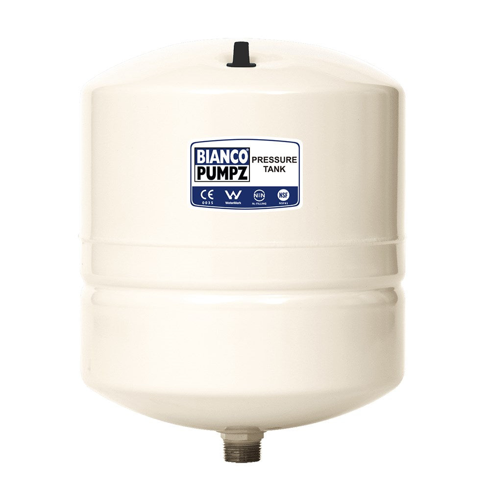 BIA-BPT-18 - Bianco Pressure Tank 18 Litre Vertical Almond  4 Bar Pre-Charge