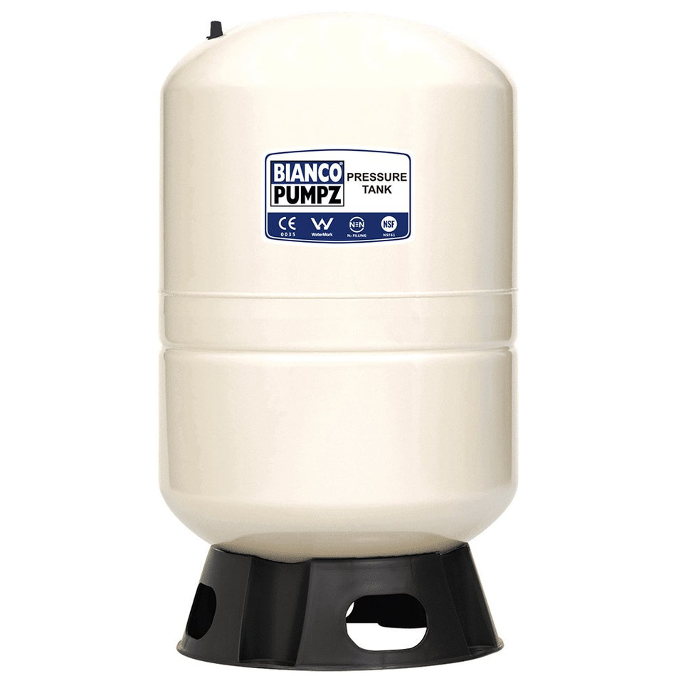 BIA-BPT-100 - Bianco Pressure Tank 100 Litre Vertical Almond  4 Bar Pre-Charge