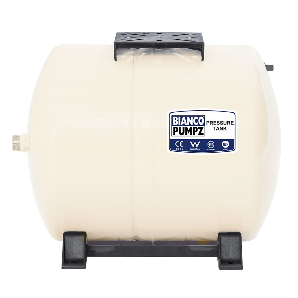 BIA-BPT-60H - Bianco Pressure Tank 60 Litre Horizontal Almond  4 Bar Pre-Charge