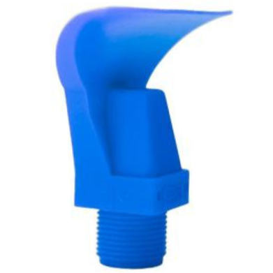 Cobra blue flat fan wide angle nozzle 7.0 mm bore 3/4 inch BSP(M) 25 lpm @ 1 bar (15 psi)