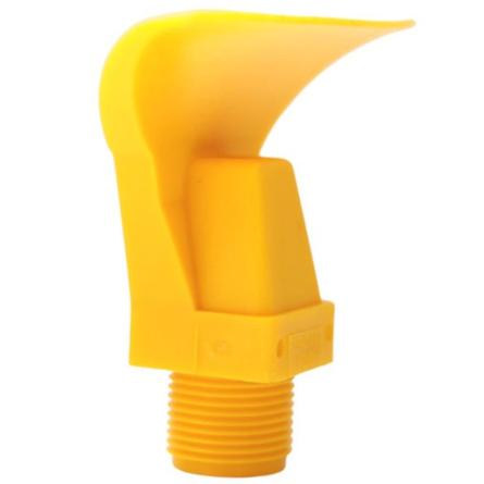 Cobra yellow flat fan wide angle nozzle 9.0 mm bore 3/4 inch BSP(M) 40 lpm @ 1 bar (15 psi)