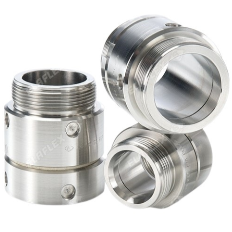 Stainless steel DG50IGAG-SS inline swivel 2 inch BSP(M) x 2 inch BSP(F) with parallel threads and Viton seals