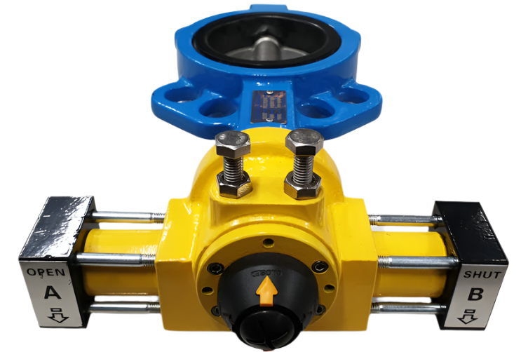 T-Rex VBF-050H 50 mm 2 inch hydraulic actuated butterfly valve 100 bar (1450 psi)