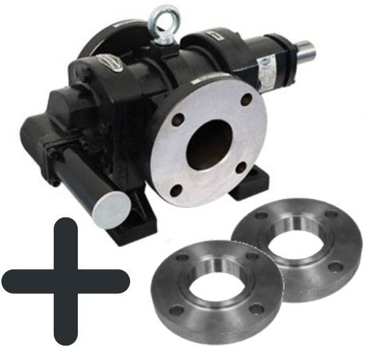 RotoFluid FTRB-100L cast iron gear pump 1 inch BSP(F) flange ports 60 lpm @ 1440 rpm