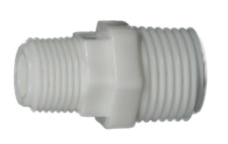 Shurflo adapter nipple 3/8 NPT(M) to 1/2 inch NPT(M) 8-145-00