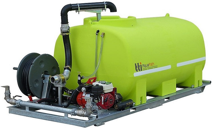 TTi AquaPath Economy 2400 litre water cartage unit with Honda GX200 and Davey Twin Impeller pump