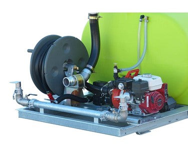 TTi AquaPath Economy 2400 litre water cartage unit with Honda GX200 and Davey Twin Impeller pump